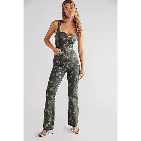 Free People CRVY 2nd Ave Printed One Piece